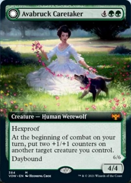 Avabruck Caretaker // Hollowhenge Huntmaster Innistrad- Crimson Vow Bordless